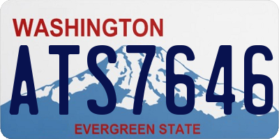 WA license plate ATS7646