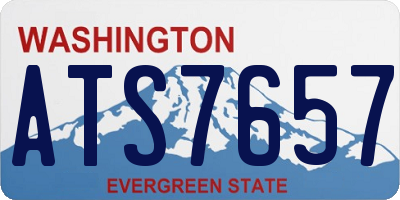 WA license plate ATS7657
