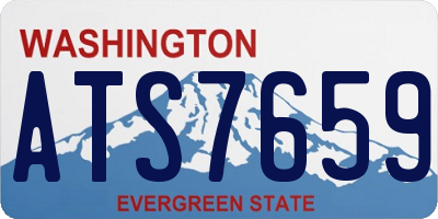 WA license plate ATS7659