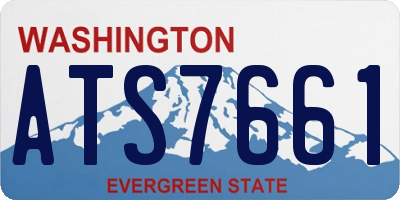 WA license plate ATS7661