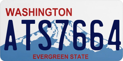 WA license plate ATS7664