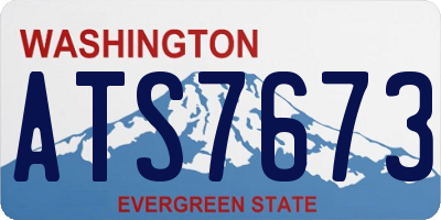 WA license plate ATS7673
