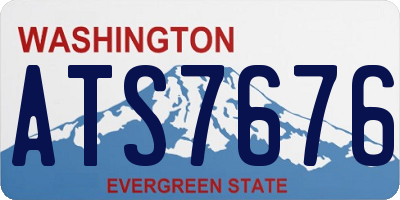 WA license plate ATS7676