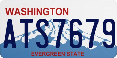 WA license plate ATS7679
