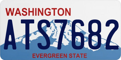WA license plate ATS7682