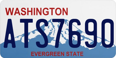 WA license plate ATS7690
