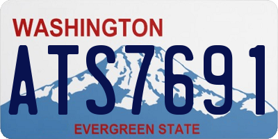 WA license plate ATS7691