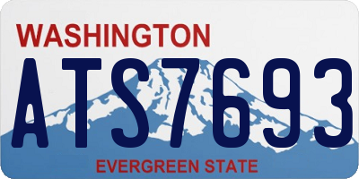 WA license plate ATS7693