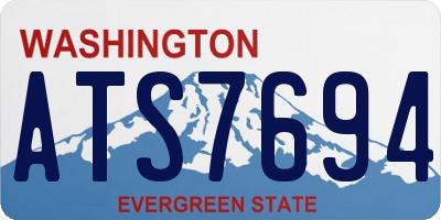 WA license plate ATS7694