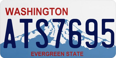 WA license plate ATS7695