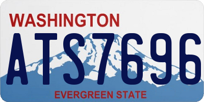 WA license plate ATS7696
