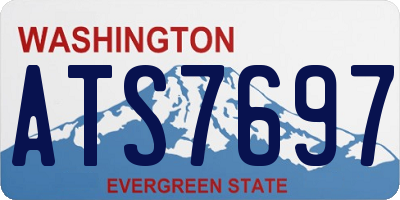 WA license plate ATS7697