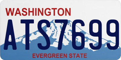 WA license plate ATS7699