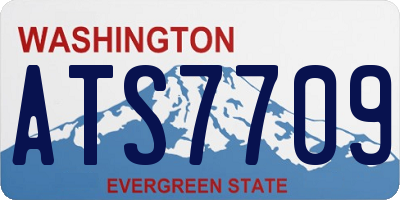 WA license plate ATS7709