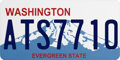 WA license plate ATS7710