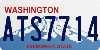 WA license plate ATS7714