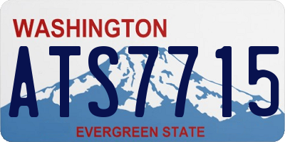 WA license plate ATS7715