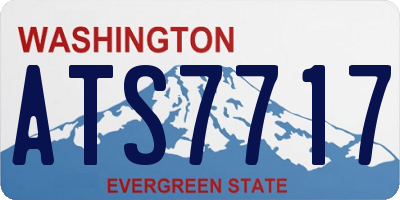 WA license plate ATS7717