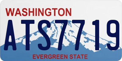 WA license plate ATS7719