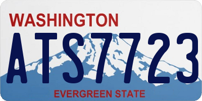 WA license plate ATS7723