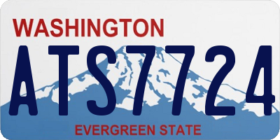 WA license plate ATS7724