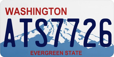 WA license plate ATS7726