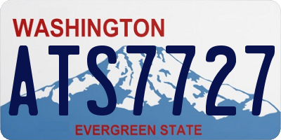 WA license plate ATS7727