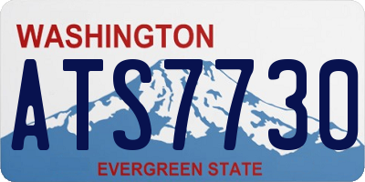 WA license plate ATS7730
