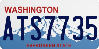 WA license plate ATS7735