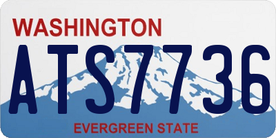 WA license plate ATS7736