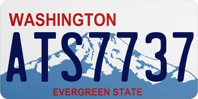WA license plate ATS7737