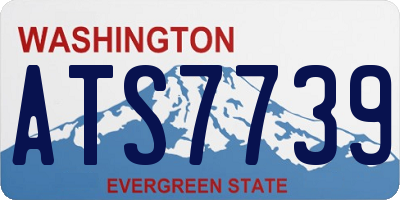 WA license plate ATS7739