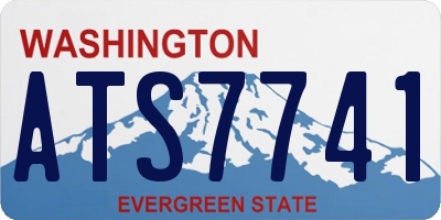 WA license plate ATS7741