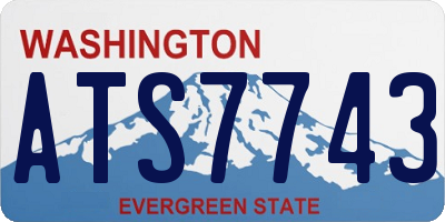 WA license plate ATS7743