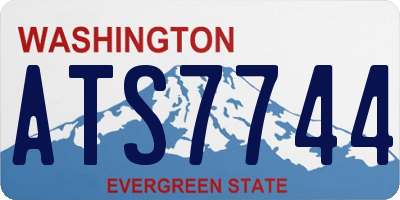 WA license plate ATS7744