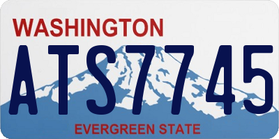 WA license plate ATS7745
