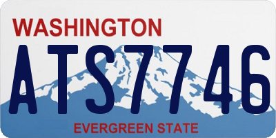WA license plate ATS7746