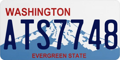 WA license plate ATS7748
