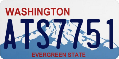 WA license plate ATS7751