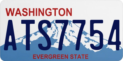 WA license plate ATS7754