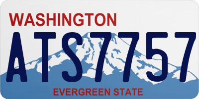 WA license plate ATS7757