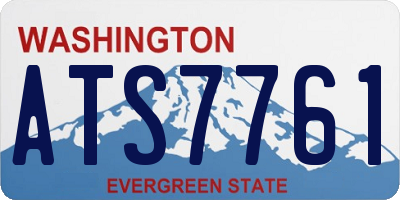 WA license plate ATS7761