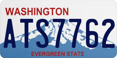 WA license plate ATS7762