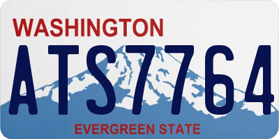 WA license plate ATS7764