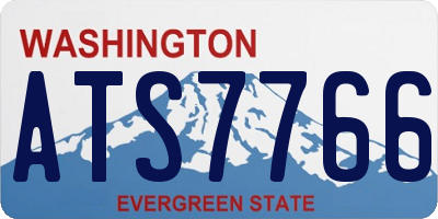 WA license plate ATS7766