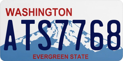 WA license plate ATS7768