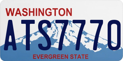 WA license plate ATS7770