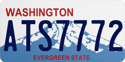 WA license plate ATS7772