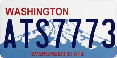 WA license plate ATS7773