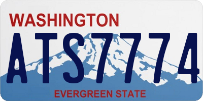 WA license plate ATS7774
